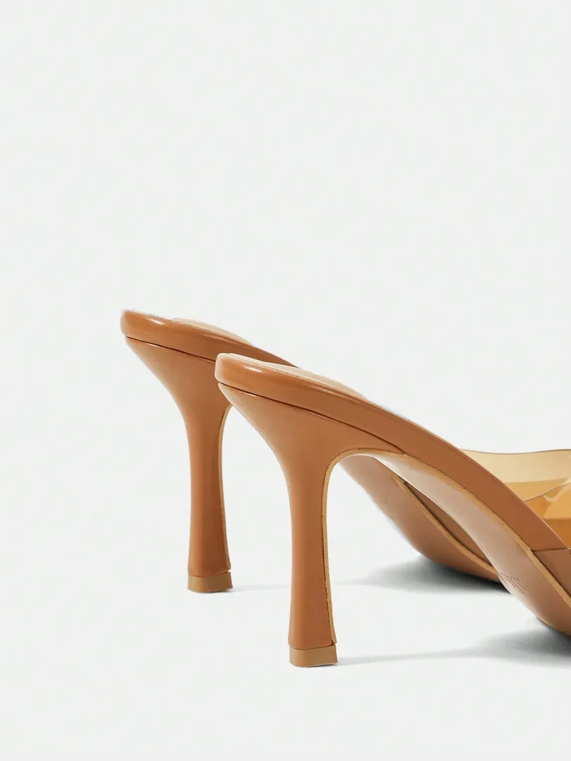 Sandálias Femininas de Salto Alto em Tom Camelo com Design Moderno e Confortável, Ideais para Festas, Formaturas e Férias de Verão — foto 2