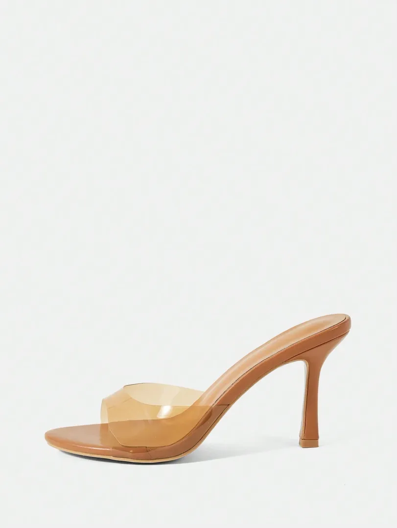 Sandálias Femininas de Salto Alto em Tom Camelo com Design Moderno e Confortável, Ideais para Festas, Formaturas e Férias de Verão — foto 6
