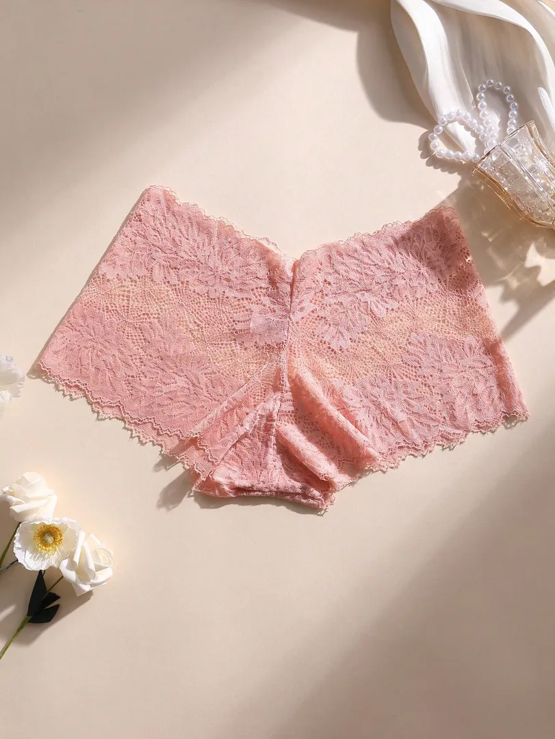 Conjunto com 6 Calcinhas Femininas Estilo Boxer em Renda, Sem Costura, com Efeito Modelador e Levantamento dos Glúteos, Macias e Respiráveis para Yoga, Esportes e Uso Diário — foto 3