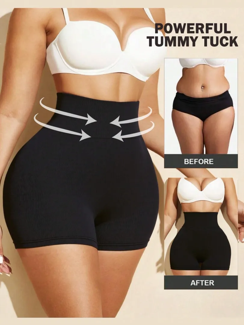 Calcinha Feminina Sem Costura de Cintura Média com Efeito Modelador e Levantamento