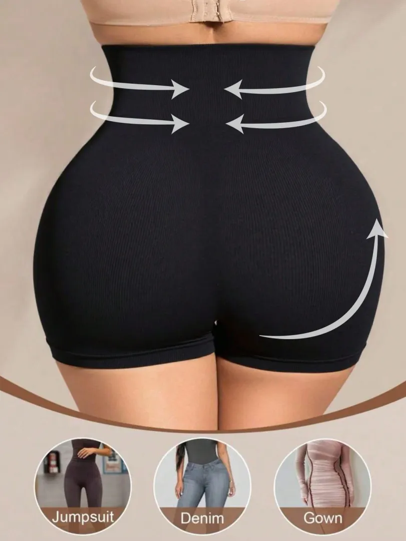 Calcinha Feminina Sem Costura de Cintura Média com Efeito Modelador e Levantamento — foto 2