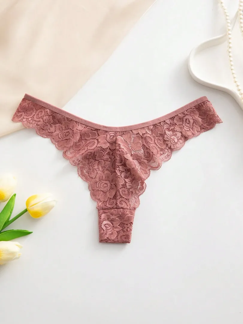 Conjunto com 10 Calcinhas Femininas Estilo Fio Dental em Renda, Elegantes, Confortáveis e Sexys — foto 3