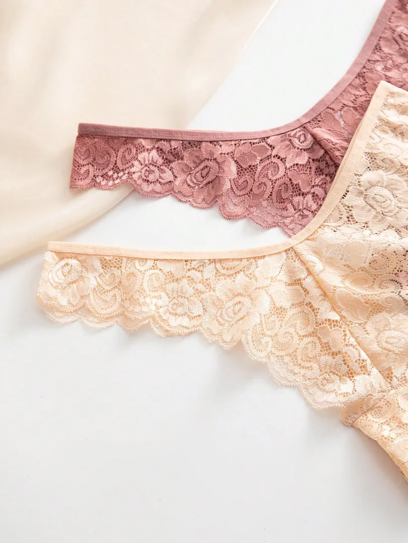 Conjunto com 10 Calcinhas Femininas Estilo Fio Dental em Renda, Elegantes, Confortáveis e Sexys — foto 4