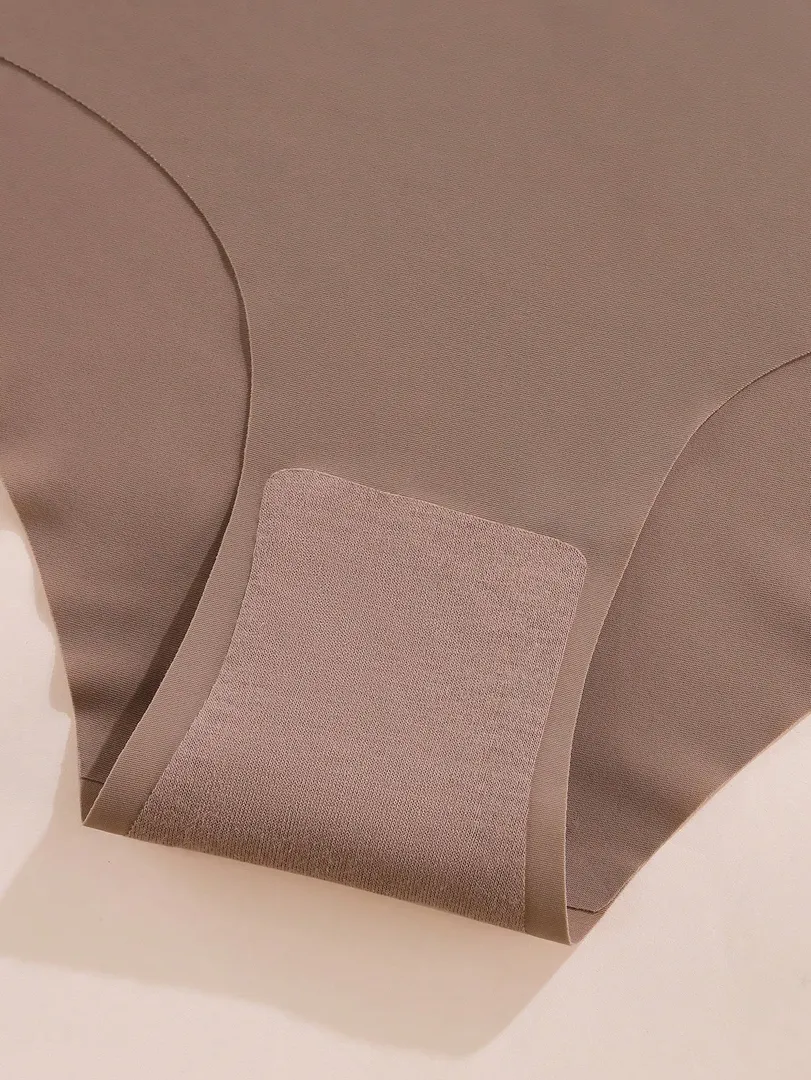 Conjunto com 6 Calcinhas Femininas Plus Size de Cintura Alta, Sem Costura, Estilo Europeu e Americano, Macias, Respiráveis e Confortáveis — foto 5