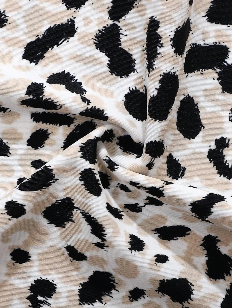 Conjunto com 8 Calcinhas Femininas Sem Costura em Cores Sólidas e Estampa de Leopardo, com Acabamento Ondulado, Leves, Respiráveis e Sexys — foto 6