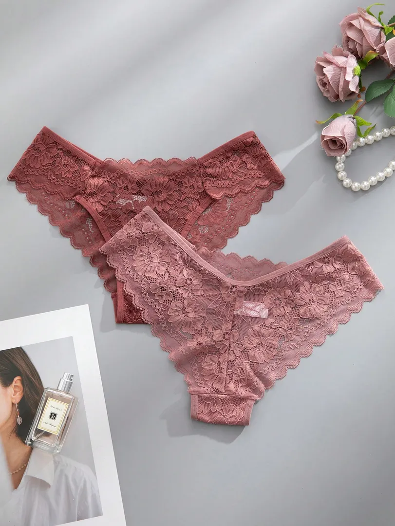 Conjunto com 12 Calcinhas Femininas Sem Costura com Detalhe em Renda, Confortáveis e Sexys — foto 4