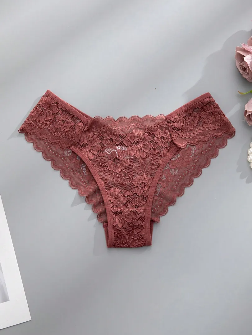 Conjunto com 12 Calcinhas Femininas Sem Costura com Detalhe em Renda, Confortáveis e Sexys — foto 3