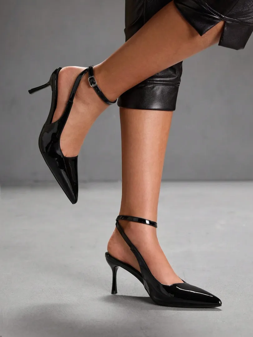 Sapatos Femininos Brancos de Salto Alto com Bico Fino e Tiras Cruzadas, Estilo Elegante para Escritório, Festas, Casamentos e Férias de Primavera — foto 5