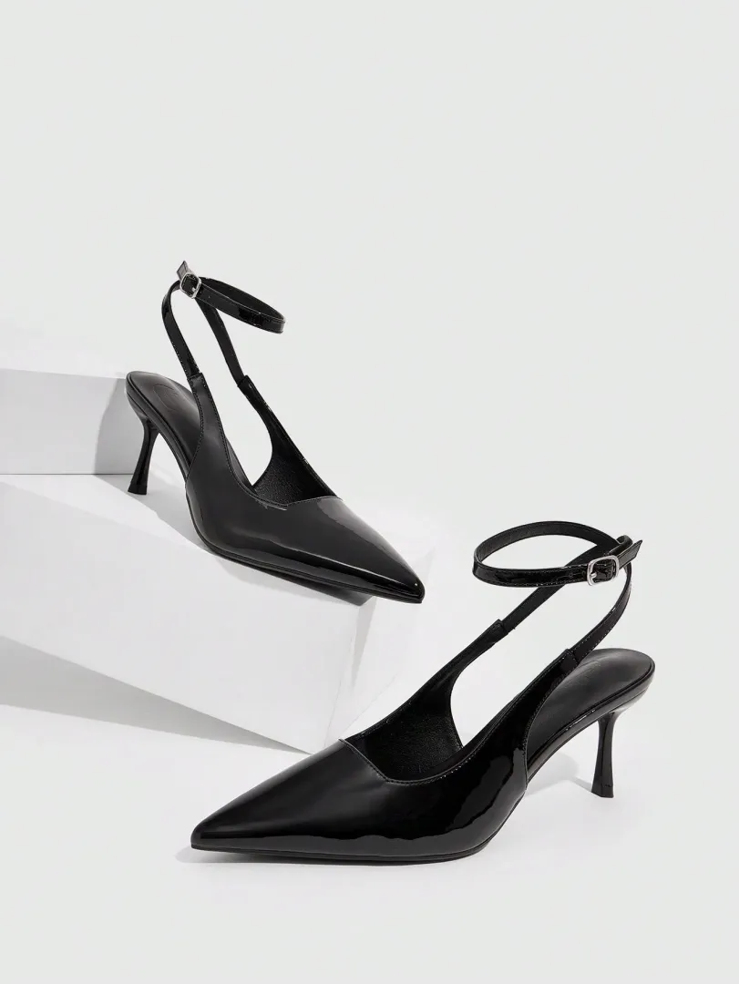 Sapatos Femininos Brancos de Salto Alto com Bico Fino e Tiras Cruzadas, Estilo Elegante para Escritório, Festas, Casamentos e Férias de Primavera — foto 6