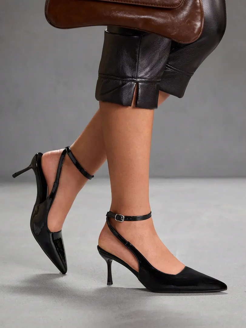 Sapatos Femininos Brancos de Salto Alto com Bico Fino e Tiras Cruzadas, Estilo Elegante para Escritório, Festas, Casamentos e Férias de Primavera — foto 2