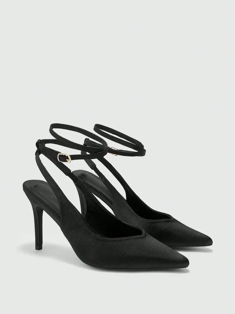 Sapatos Femininos de Salto Alto com Bico Fino e Detalhe de Fivela, Estilo Moderno e Versátil para o Uso Diário — foto 8