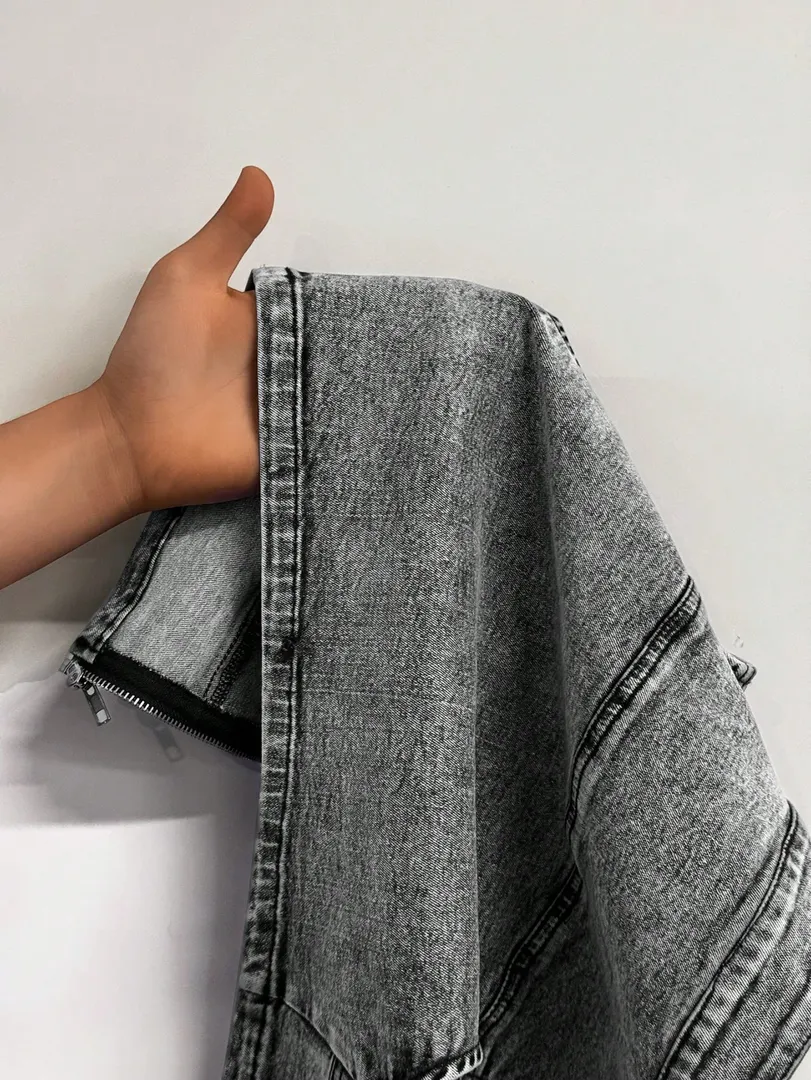 Jaqueta Jeans Feminina Estilo Casual, Perfeita para Viagens e Uso Diário — foto 3