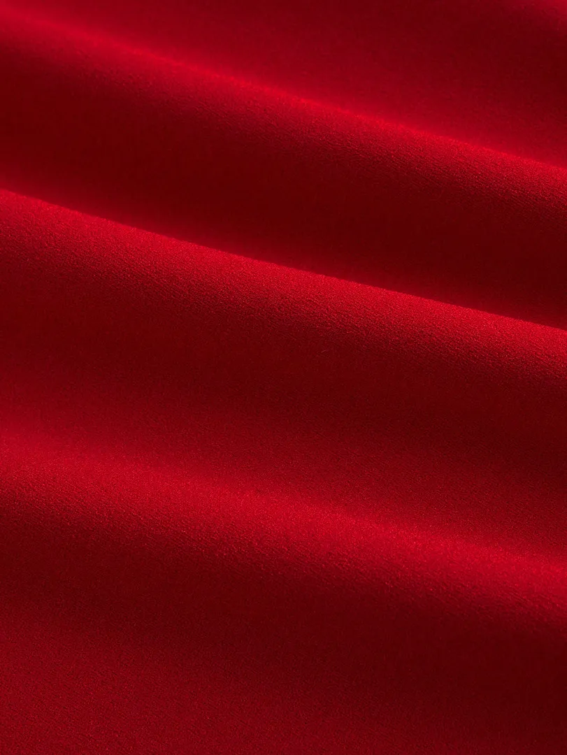 Vestido Feminino Vermelho Tomara que Caia com Estampa Floral e Babados, Curto e Justo para Festas e Ano Novo — foto 4