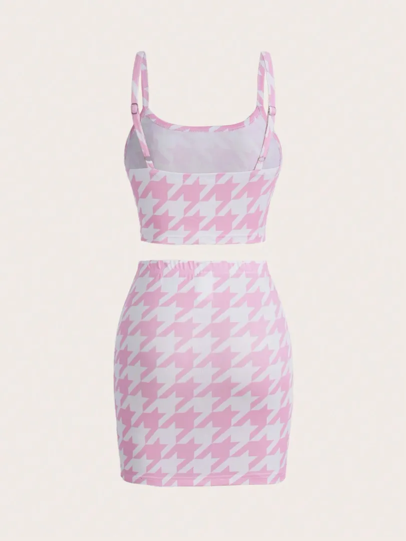 Conjunto Feminino com Top Cami Estampado e Mini Saia, Estilo Moderno e Sexy para o Verão - foto 2