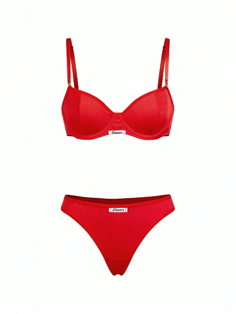 Conjunto de Lingerie Feminino com Top Estilo Esportivo e Calcinha Fio Dental, Confortável e Moderno - foto 4