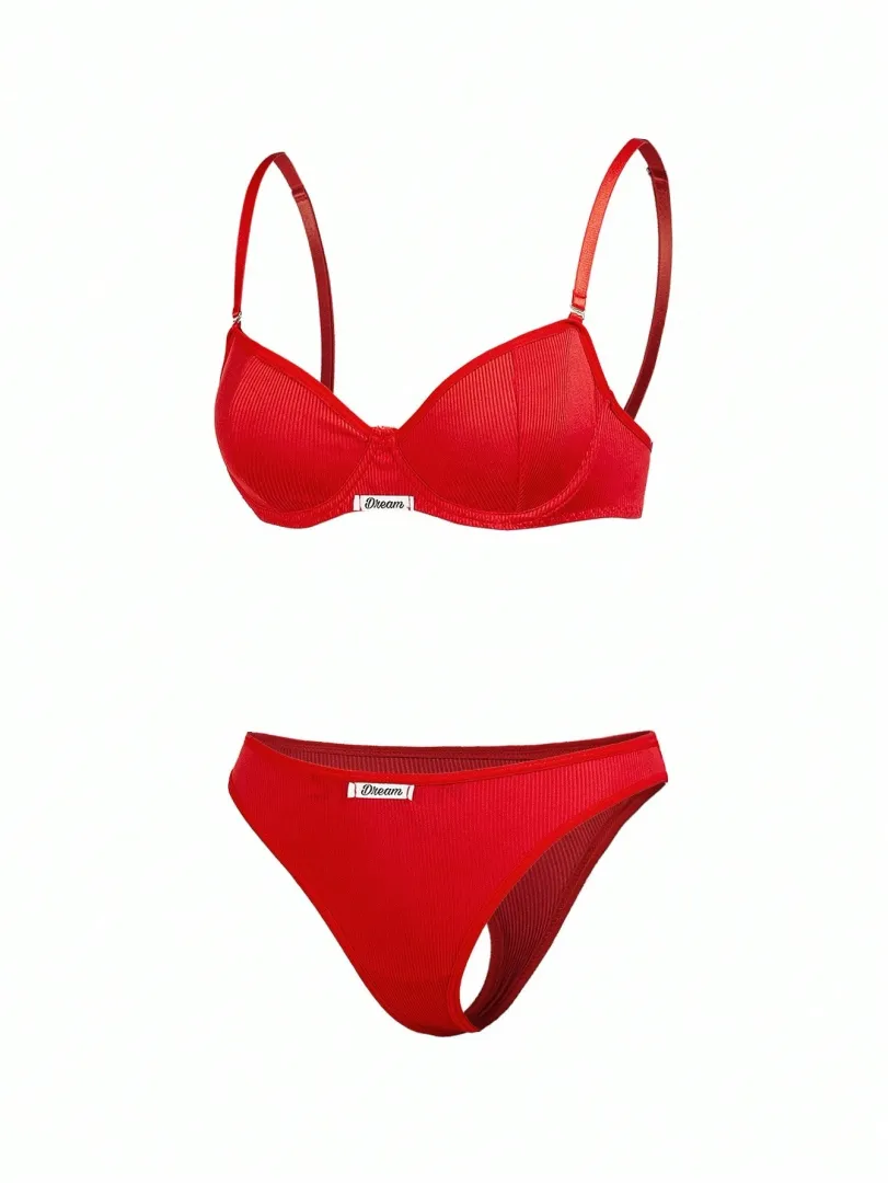 Conjunto de Lingerie Feminino com Top Estilo Esportivo e Calcinha Fio Dental, Confortável e Moderno - foto 3
