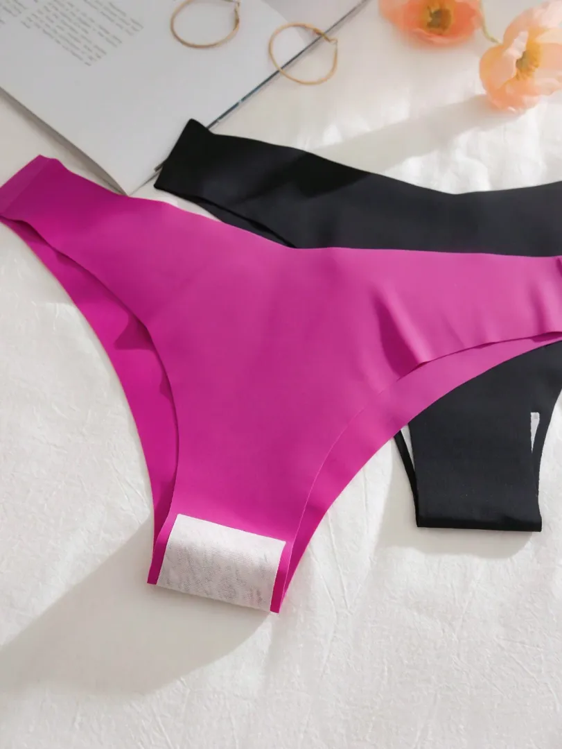 Conjunto com 7 Calcinhas Femininas Estilo Bikini Sem Costura, Respiráveis e Confortáveis, Multicoloridas - photo 4