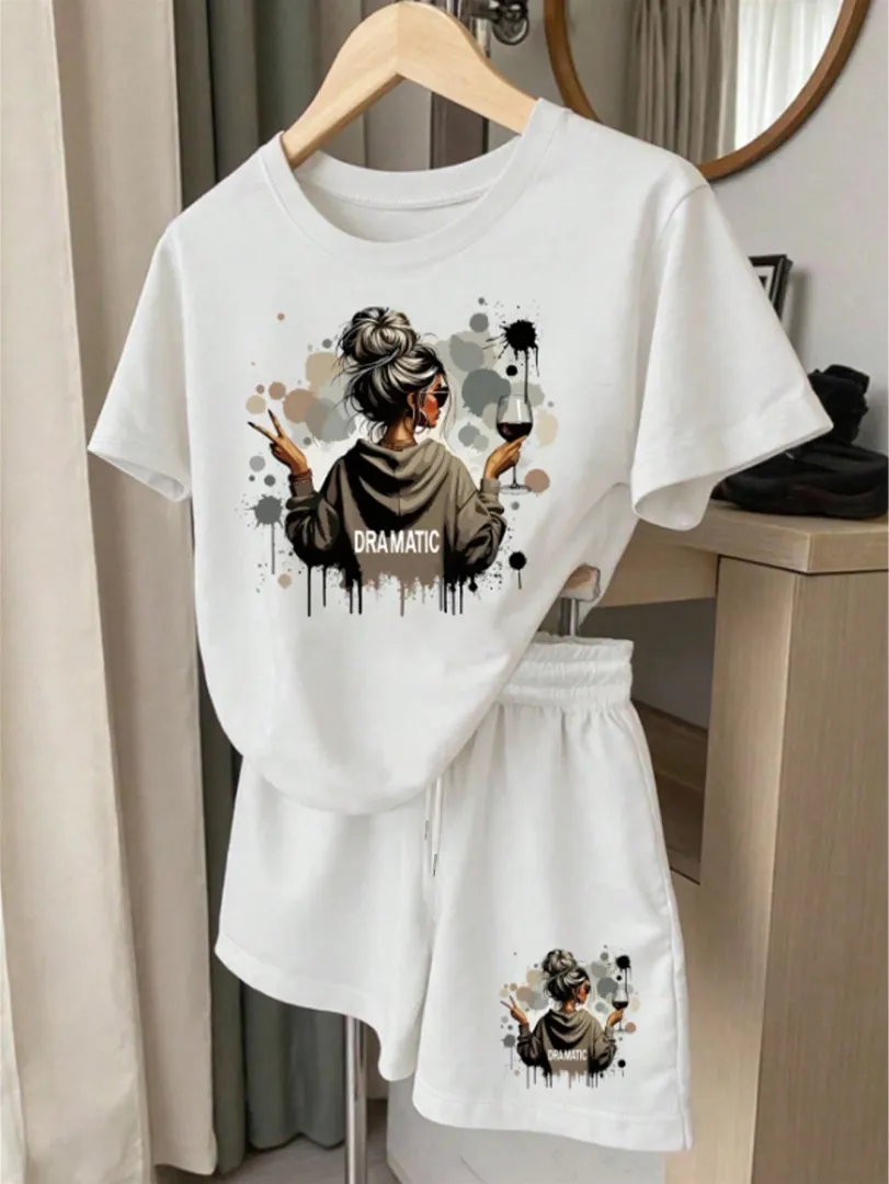 Conjunto Casual com Estampa Divertida