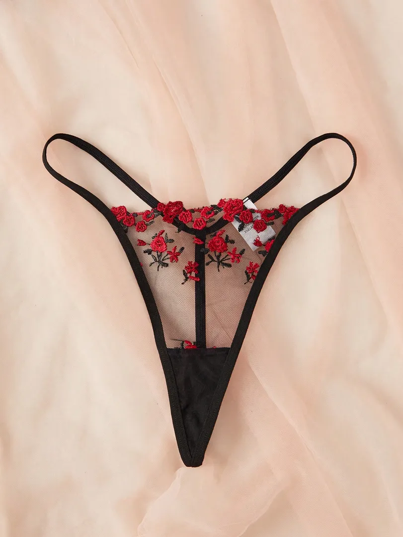Conjunto com Camisola Transparente e Robe Floral - foto 3