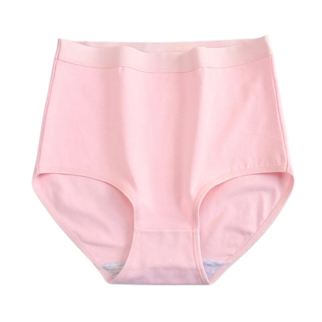 Calcinha Feminina de Algodão com Cintura Alta 3 pcs - foto 2